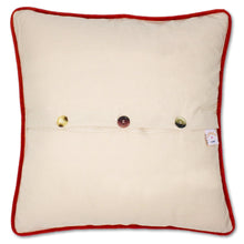 Load image into Gallery viewer, North Pole City Hand-Embroidered Pillow - catstudio
