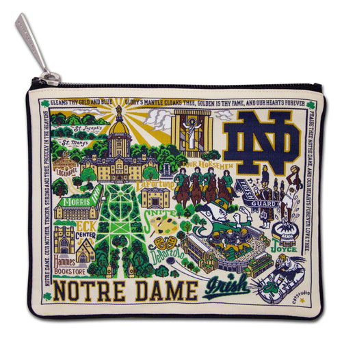 Notre Dame, University of Collegiate Zip Pouch - catstudio 