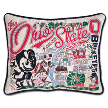 Load image into Gallery viewer, Ohio State University Collegiate Embroidered Pillow - catstudio