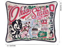 Load image into Gallery viewer, Ohio State University Collegiate Embroidered Pillow - catstudio
