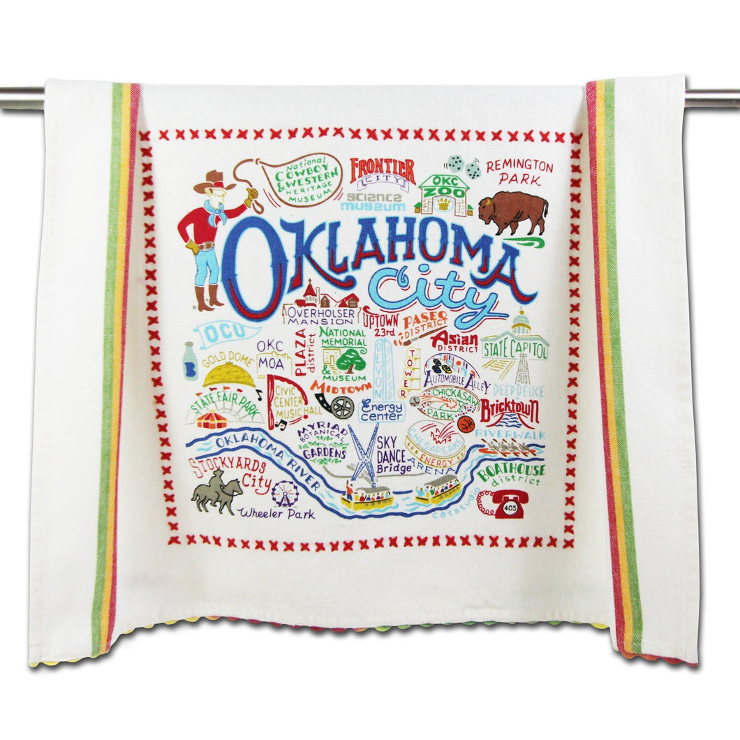 Oklahoma City Dish Towel - catstudio 