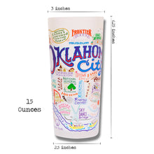 Load image into Gallery viewer, Oklahoma City Drinking Glass - catstudio