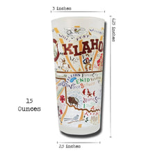 Load image into Gallery viewer, Oklahoma Drinking Glass Glass catstudio