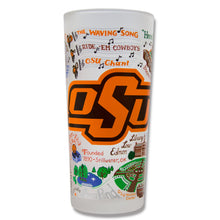 Load image into Gallery viewer, Oklahoma State University Collegiate Drinking Glass Glass catstudio