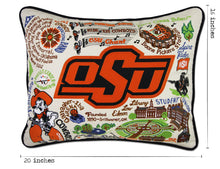 Load image into Gallery viewer, Oklahoma State University Collegiate Embroidered Pillow Pillow catstudio