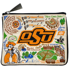 Load image into Gallery viewer, Oklahoma State University Collegiate Zip Pouch Pouch catstudio