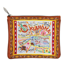 Load image into Gallery viewer, Oklahoma Zip Pouch - Brown Pouch catstudio