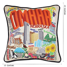 Load image into Gallery viewer, Omaha Hand-Embroidered Pillow - catstudio