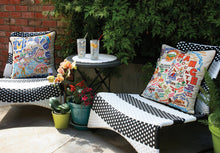 Load image into Gallery viewer, Orange County Hand-Embroidered Pillow - catstudio