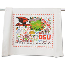 Load image into Gallery viewer, Oregon State University Collegiate Dish Towel - catstudio
