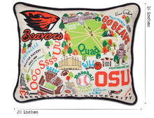 Load image into Gallery viewer, Oregon State University Collegiate Embroidered Pillow - catstudio
