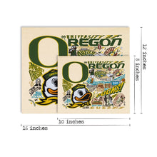Load image into Gallery viewer, Oregon, University of Collegiate Fine Art Print - catstudio