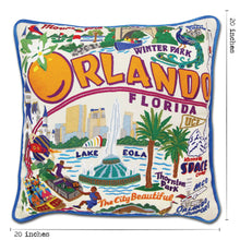 Load image into Gallery viewer, Orlando Hand-Embroidered Pillow - catstudio