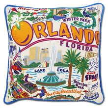 Load image into Gallery viewer, Orlando Hand-Embroidered Pillow - catstudio