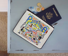 Load image into Gallery viewer, Pennsylvania Zip Pouch - Natural - catstudio