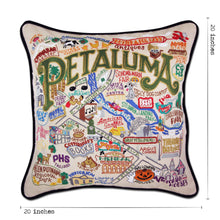 Load image into Gallery viewer, Petaluma Hand-Embroidered Pillow - catstudio