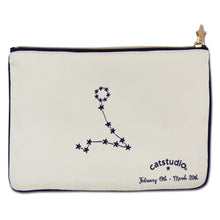 Load image into Gallery viewer, Pisces Astrology Zip Pouch - catstudio