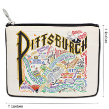Load image into Gallery viewer, Pittsburgh Zip Pouch - Natural - catstudio