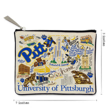 Load image into Gallery viewer, Pittsburgh, University of Collegiate Zip Pouch - catstudio 
