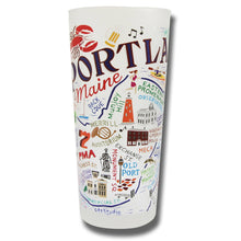 Load image into Gallery viewer, Portland, ME Drinking Glass - catstudio