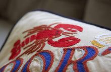 Load image into Gallery viewer, Portland, ME Hand-Embroidered Pillow - catstudio