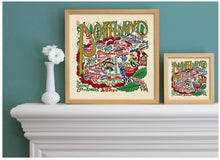 Load image into Gallery viewer, Portland, OR Fine Art Print Art Print catstudio 16"x16" - Framed