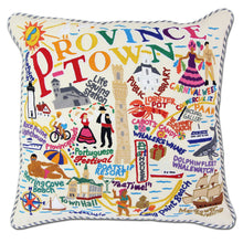 Load image into Gallery viewer, Provincetown Hand-Embroidered Pillow - catstudio