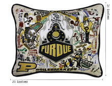 Load image into Gallery viewer, Purdue University Collegiate Embroidered Pillow Pillow catstudio 
