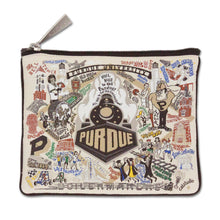 Load image into Gallery viewer, Purdue University Collegiate Zip Pouch - catstudio