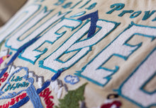 Load image into Gallery viewer, Quebec Hand-Embroidered Pillow - catstudio