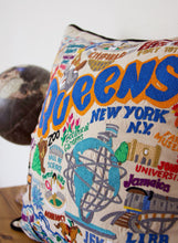 Load image into Gallery viewer, Queens Hand-Embroidered Pillow - catstudio