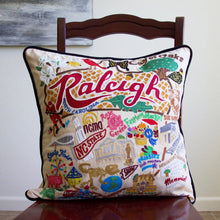 Load image into Gallery viewer, Raleigh Hand-Embroidered Pillow - catstudio
