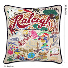 Load image into Gallery viewer, Raleigh Hand-Embroidered Pillow - catstudio