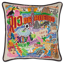 Load image into Gallery viewer, Rio De Janeiro Hand-Embroidered Pillow - catstudio