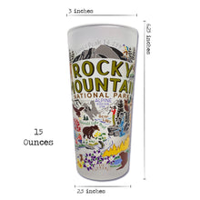 Load image into Gallery viewer, Rocky Mountain National Park Drinking Glass Glass catstudio