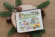 Load image into Gallery viewer, Rocky Mountain National Park Zip Pouch - Natural Pouch catstudio