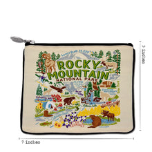 Load image into Gallery viewer, Rocky Mountain National Park Zip Pouch - Natural Pouch catstudio
