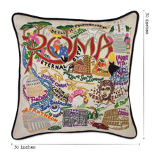 Load image into Gallery viewer, Roma XL Hand-Embroidered Pillow - catstudio