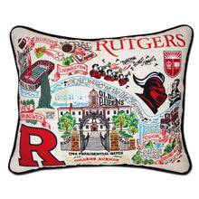 Load image into Gallery viewer, Rutgers University Collegiate Embroidered Pillow - catstudio

