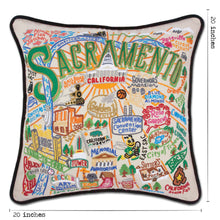 Load image into Gallery viewer, Sacramento Hand-Embroidered Pillow - catstudio