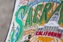 Load image into Gallery viewer, Sacramento Hand-Embroidered Pillow - catstudio