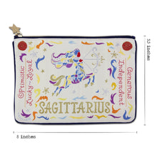 Load image into Gallery viewer, Sagittarius Astrology Zip Pouch Pouch catstudio