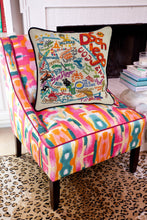 Load image into Gallery viewer, San Diego Hand-Embroidered Pillow - catstudio