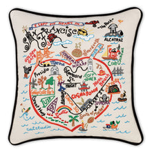 Load image into Gallery viewer, San Francisco Hand-Embroidered Pillow - catstudio