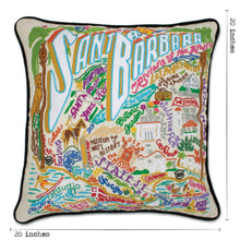 Load image into Gallery viewer, Santa Barbara Hand-Embroidered Pillow - catstudio