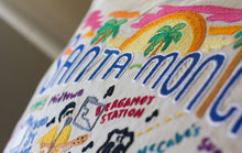 Load image into Gallery viewer, Santa Monica Hand-Embroidered Pillow - catstudio