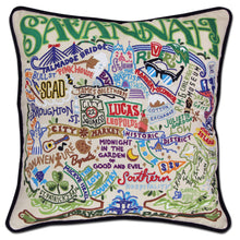 Load image into Gallery viewer, Savannah Hand-Embroidered Pillow - catstudio