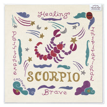 Load image into Gallery viewer, Scorpio Astrology Fine Art Print - 8x8 Art Print catstudio