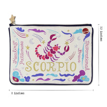 Load image into Gallery viewer, Scorpio Astrology Zip Pouch Pouch catstudio