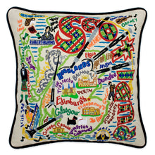 Load image into Gallery viewer, Scotland Hand-Embroidered Pillow - catstudio